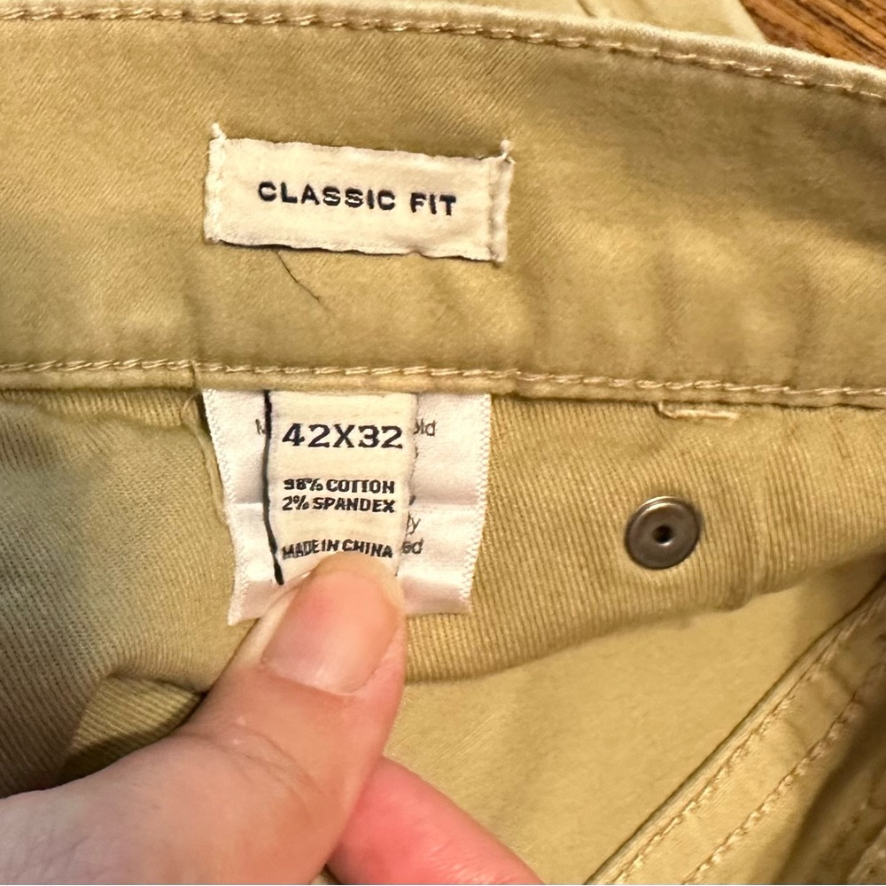 Joseph abboud men’s denim khakis 42X32 casual office fall big and tall straight